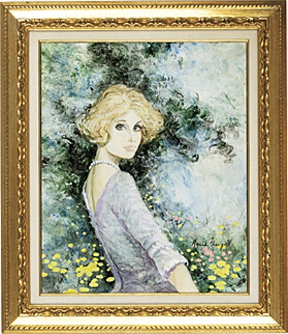 シャロワ のリトグラフィによる女性の肖像 Woman 女性像 by Bernard Charoy on artnet